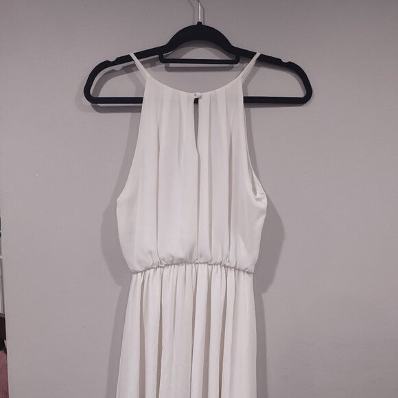 Women's Lush Off White Sleeveless Midi Dress Size Small - Picture 2 of 4